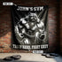 Personalized Pitbull Boxing Flag Train Hard Fight Easy 11387