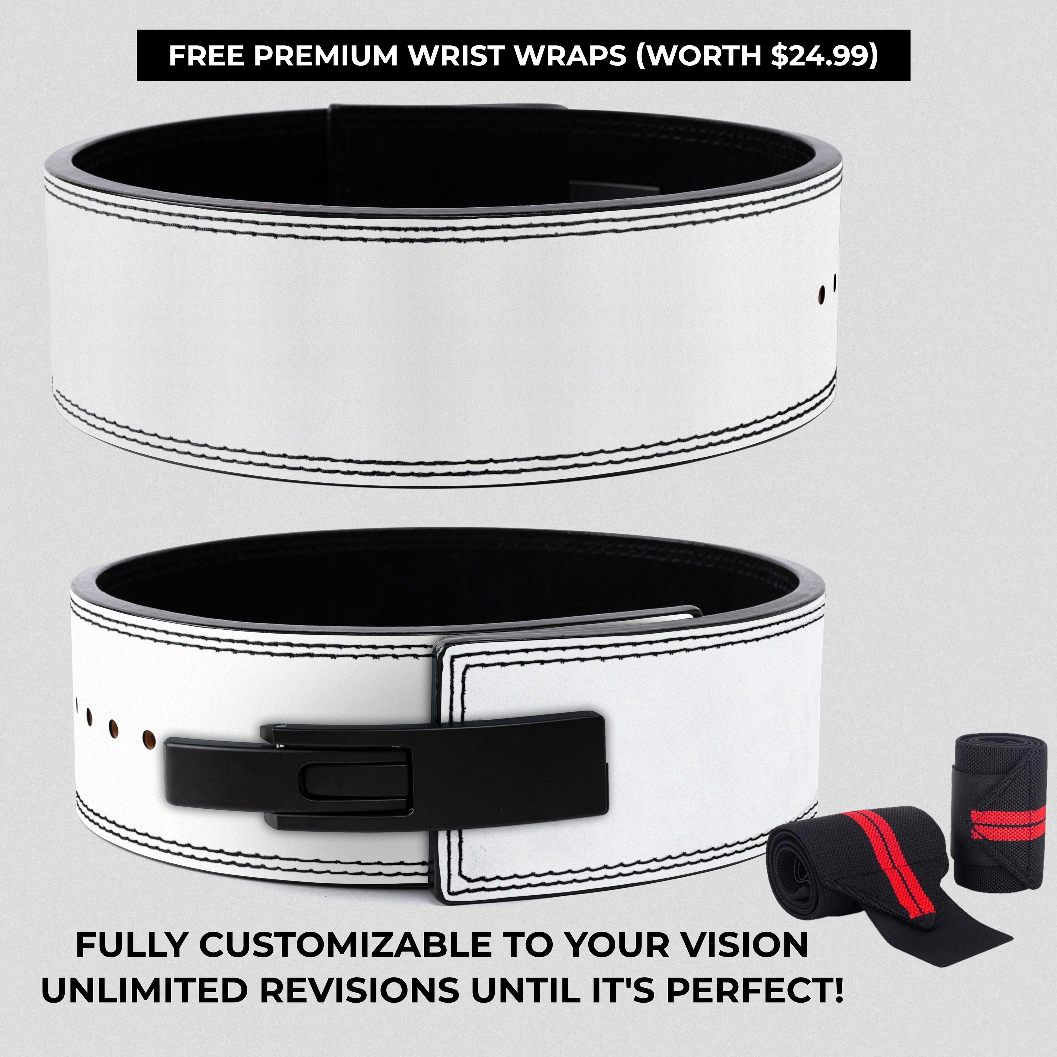 Design-Your-Own Lever Lifting Belt - Customizable Weightlifting Belt 11395