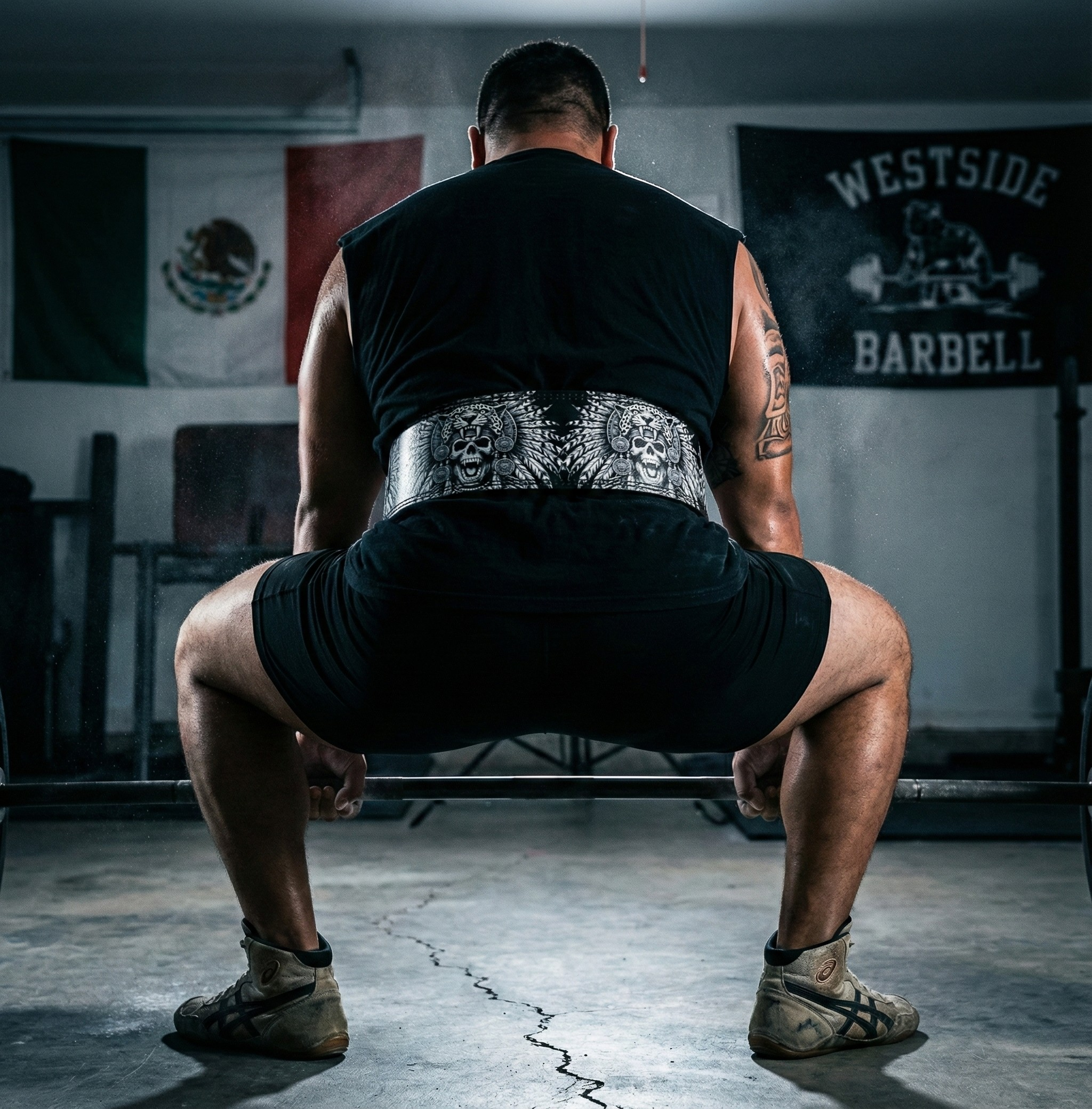 Savage Aztec Jaguar Warrior - Customizable Powerlifting Belt 11399