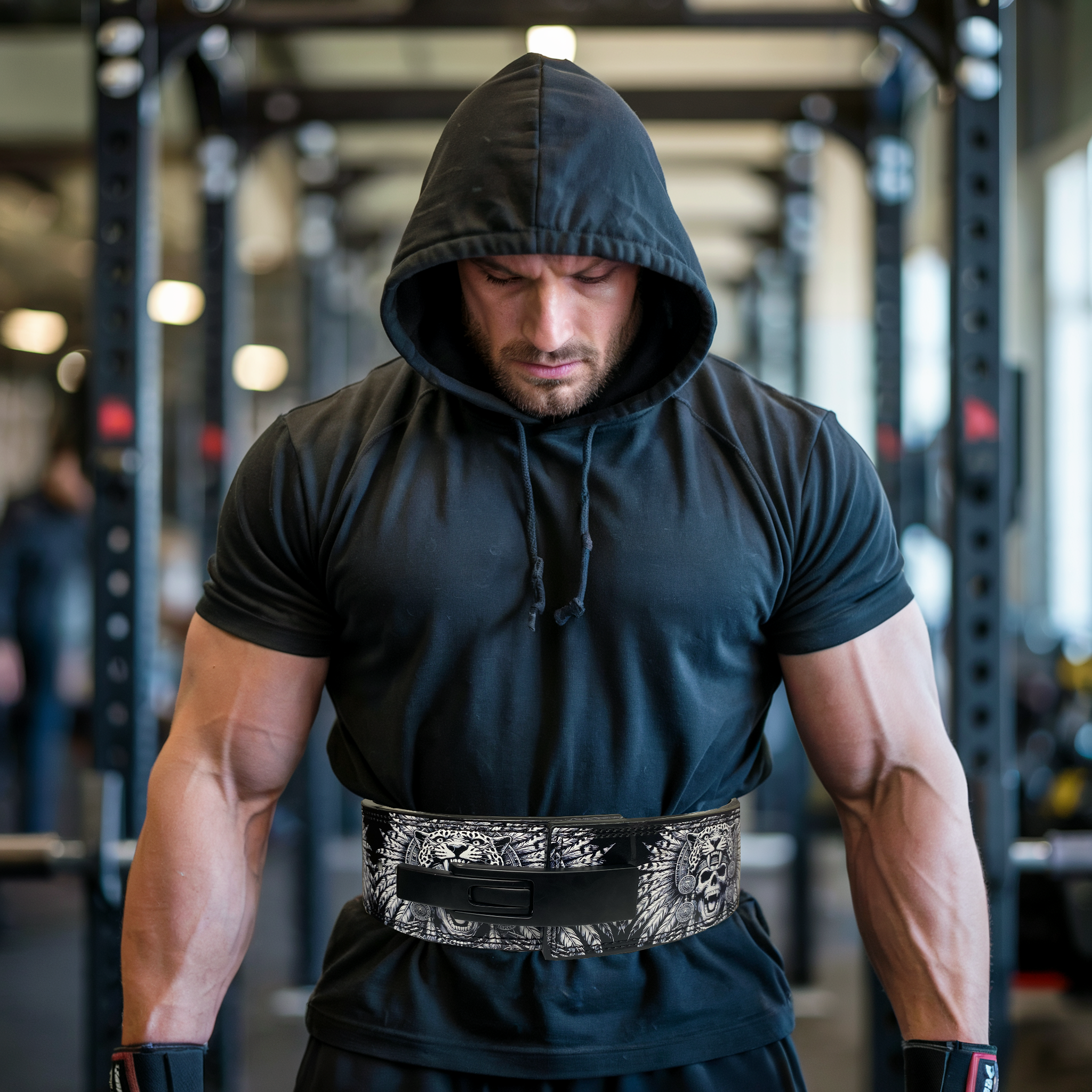 Savage Aztec Jaguar Warrior - Customizable Powerlifting Belt