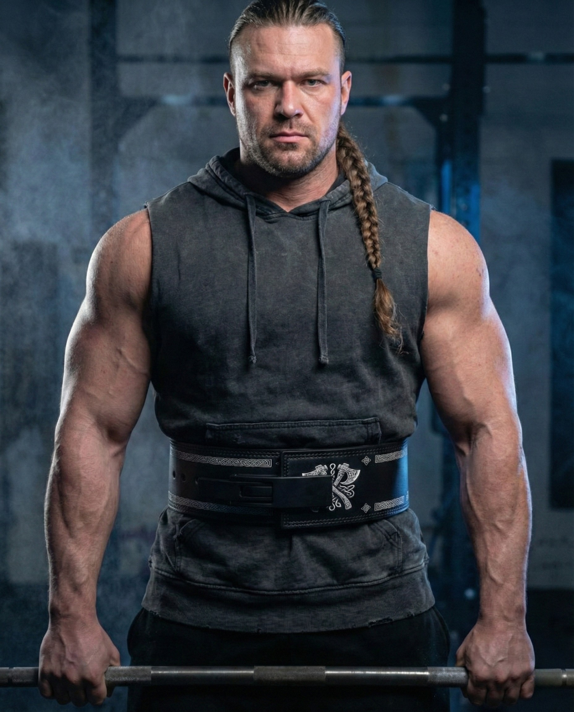 Fenrir's Strength, Vegvisir's Path - Norse Powerlifting Belt 11405