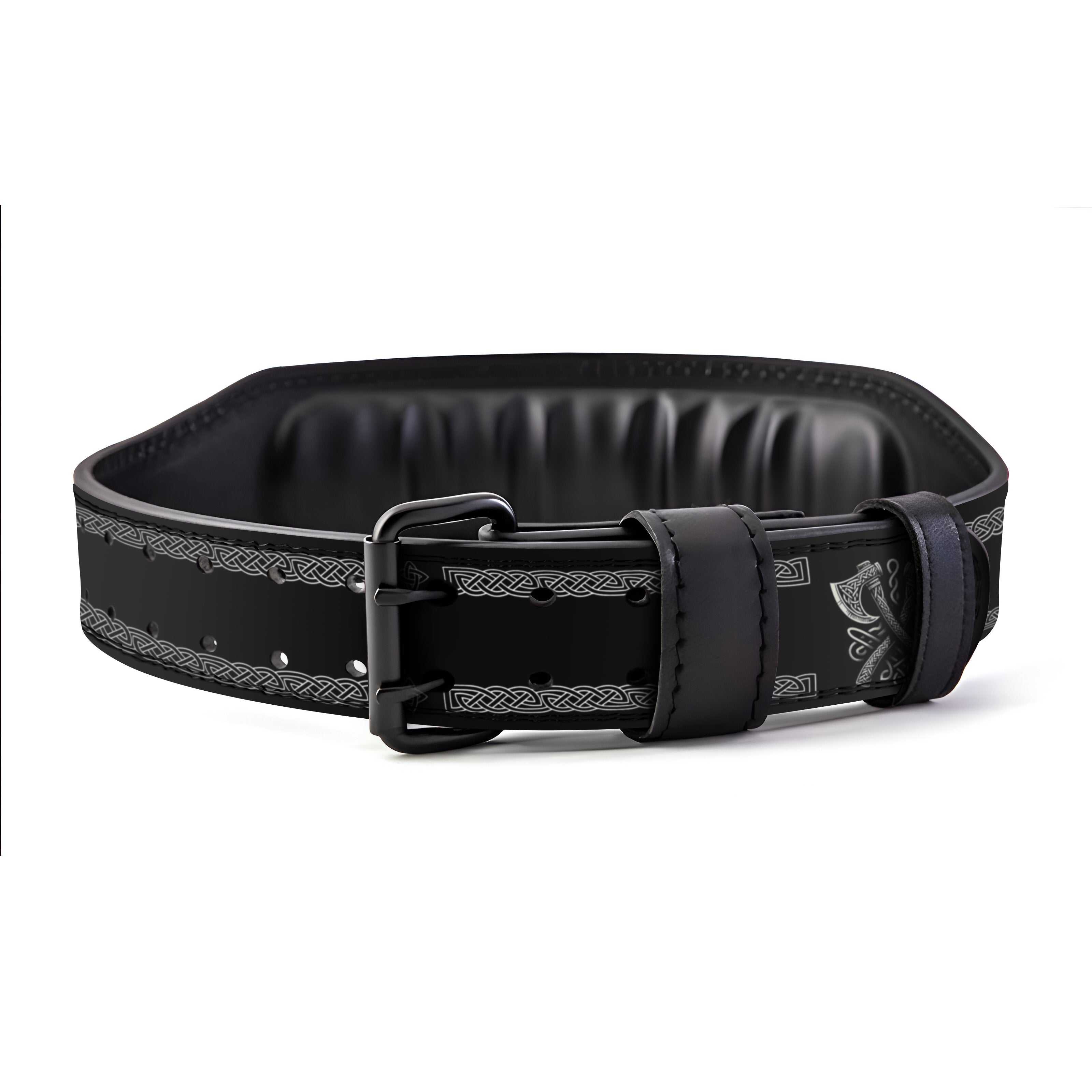 Lever Lifting Belt with Norse Fenrir & Vegvisir 11405