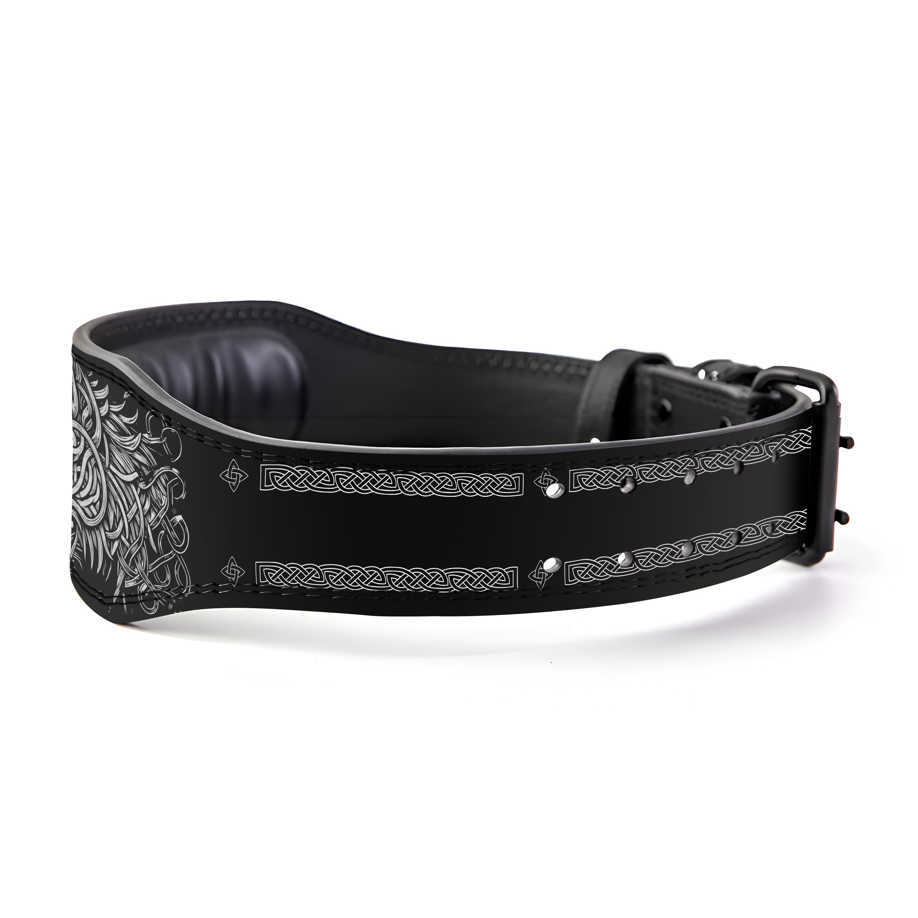 Lever Lifting Belt with Norse Fenrir & Vegvisir 11405