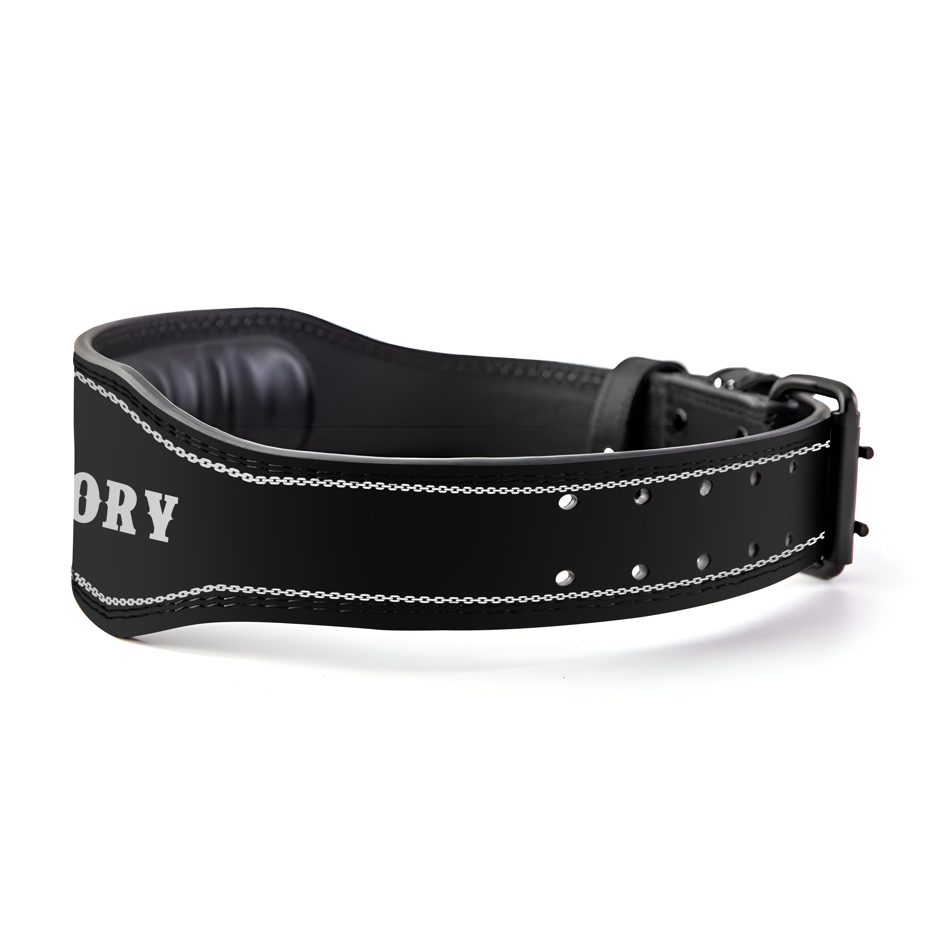 Skull Spartan Leather Lifting Belt with Quick Release 11406