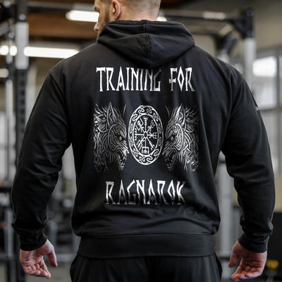 Norse Fenrir & Vegvisir Gym Hoodie 11421