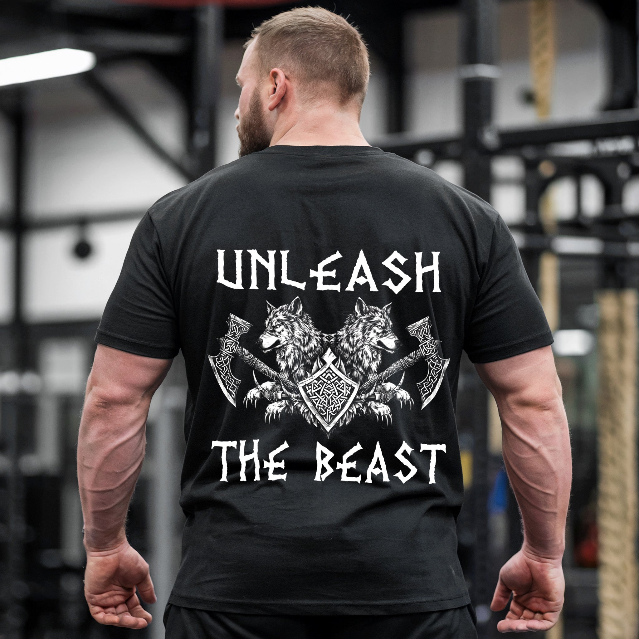 Fenrir Viking Gym Shirt  Norse Mythology 11425