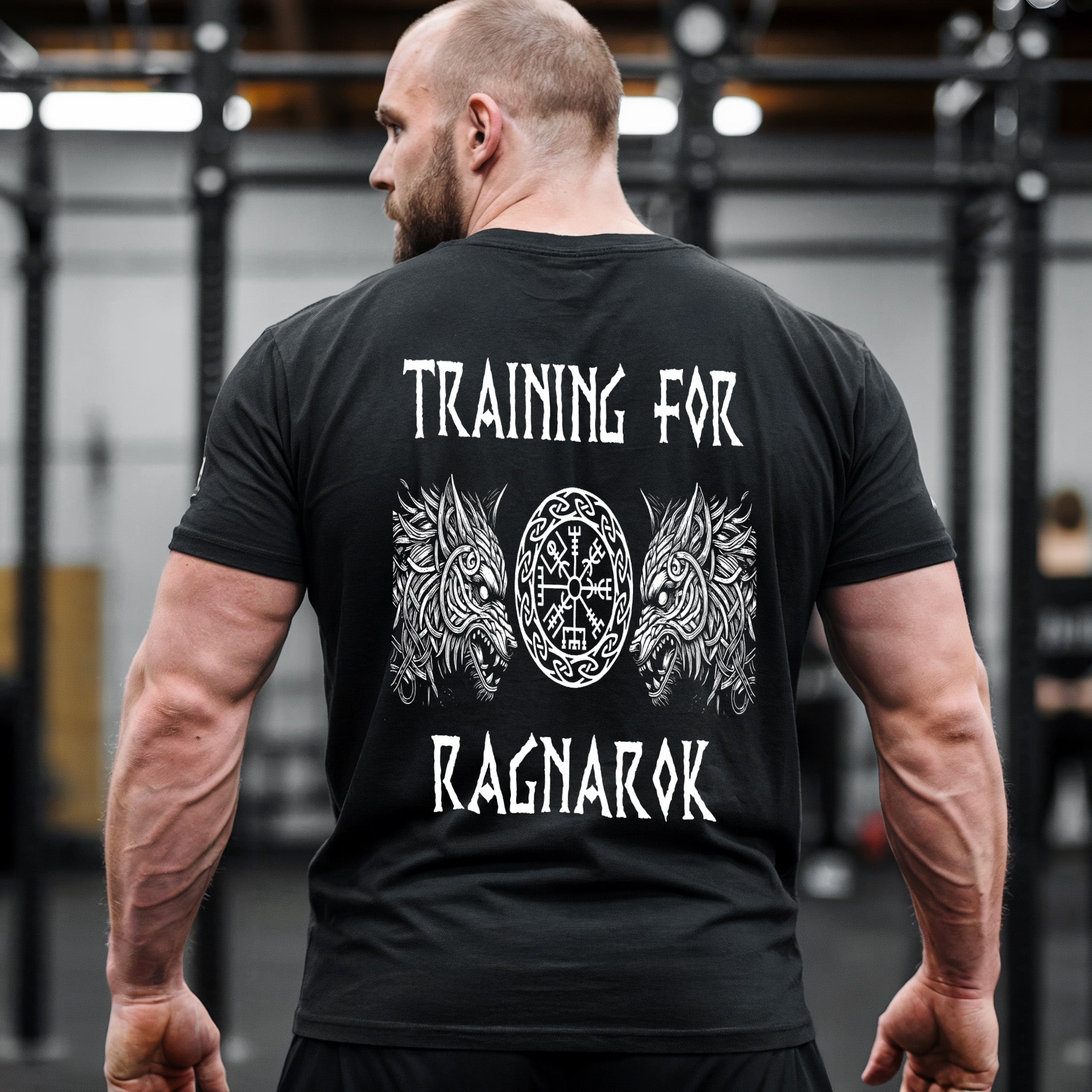 Norse Fenrir & Vegvisir Gym T-Shirt 11426