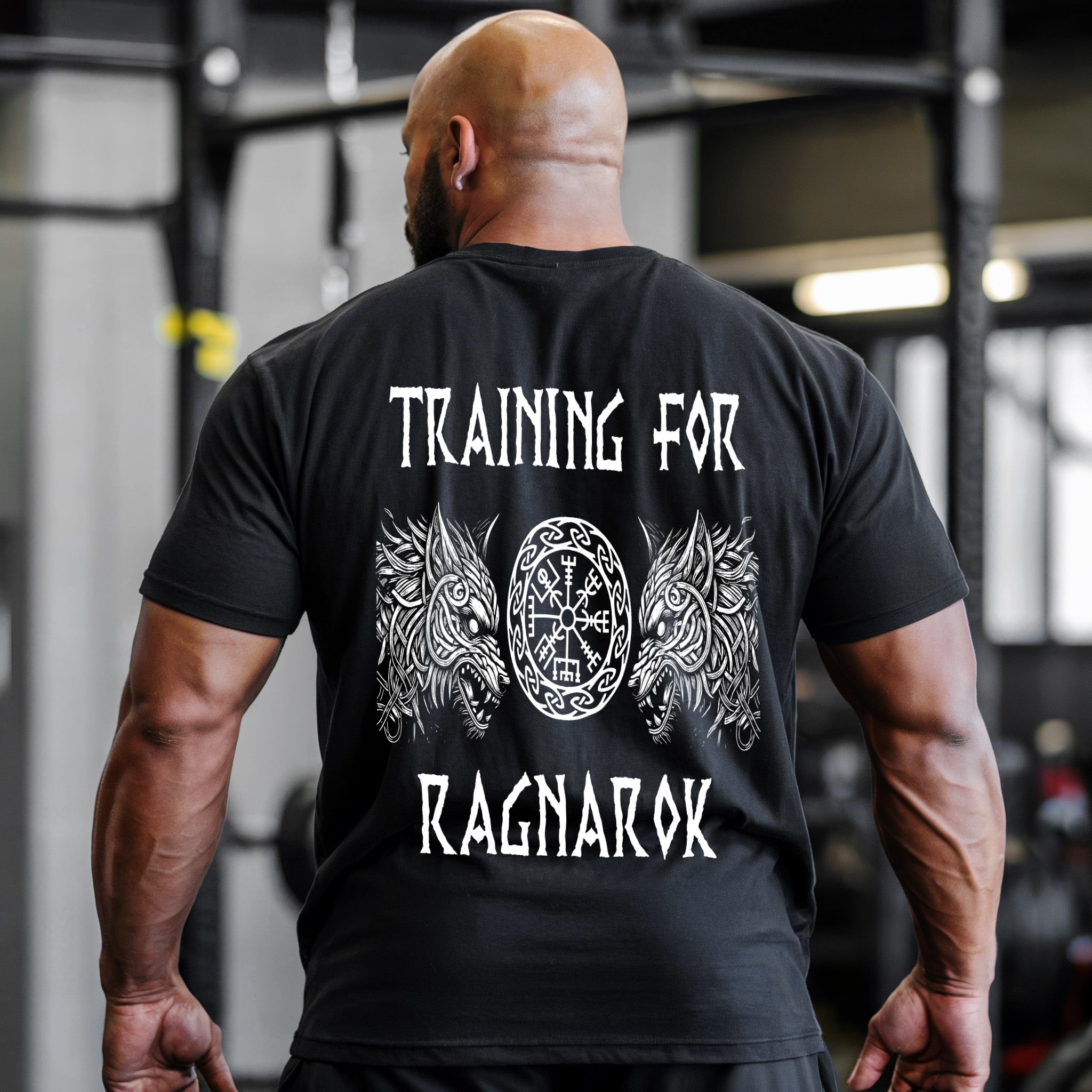 Norse Fenrir & Vegvisir Gym T-Shirt 11426