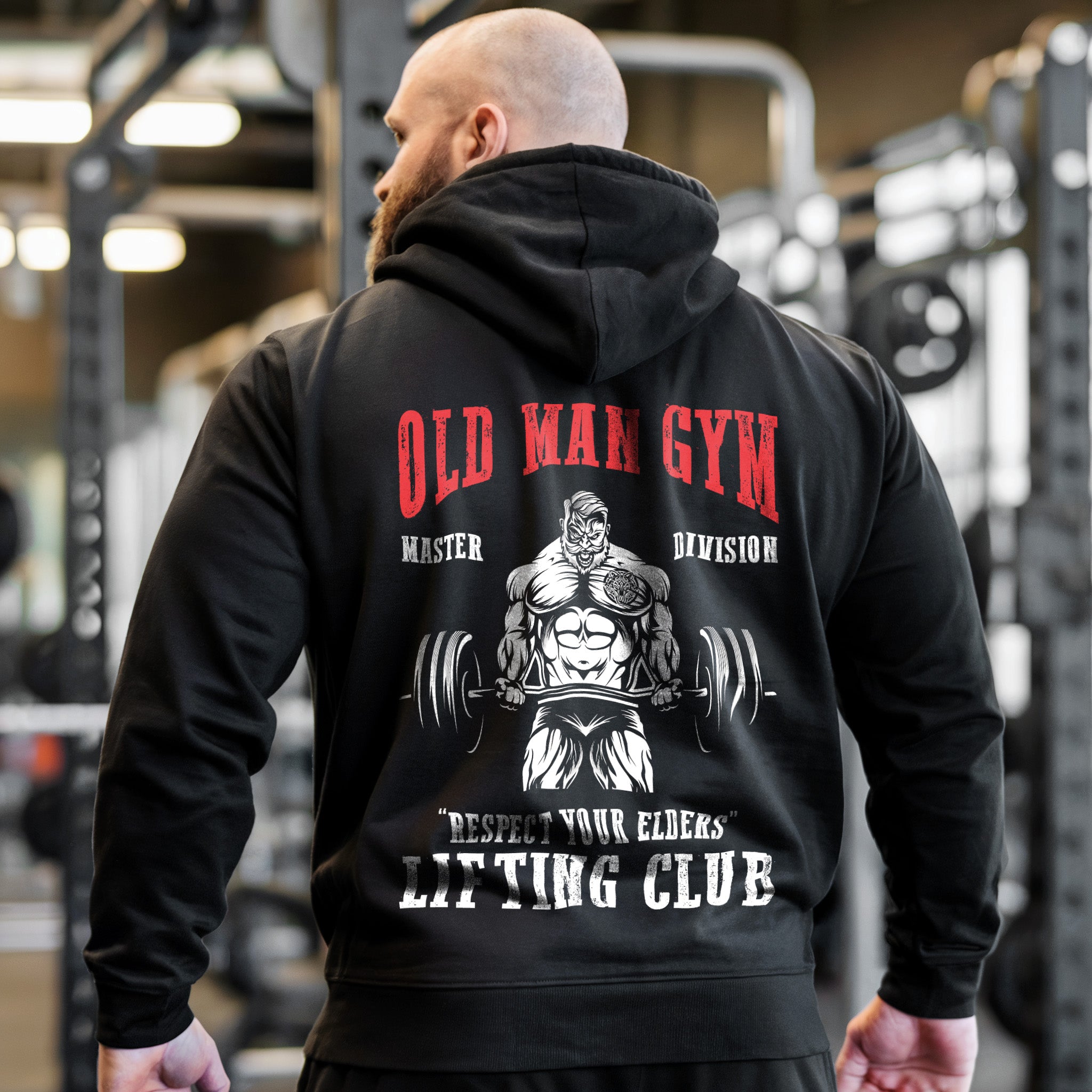 Pump Cover Hoodie Old Man Gym Respect Your Elders Lifting Club 11433