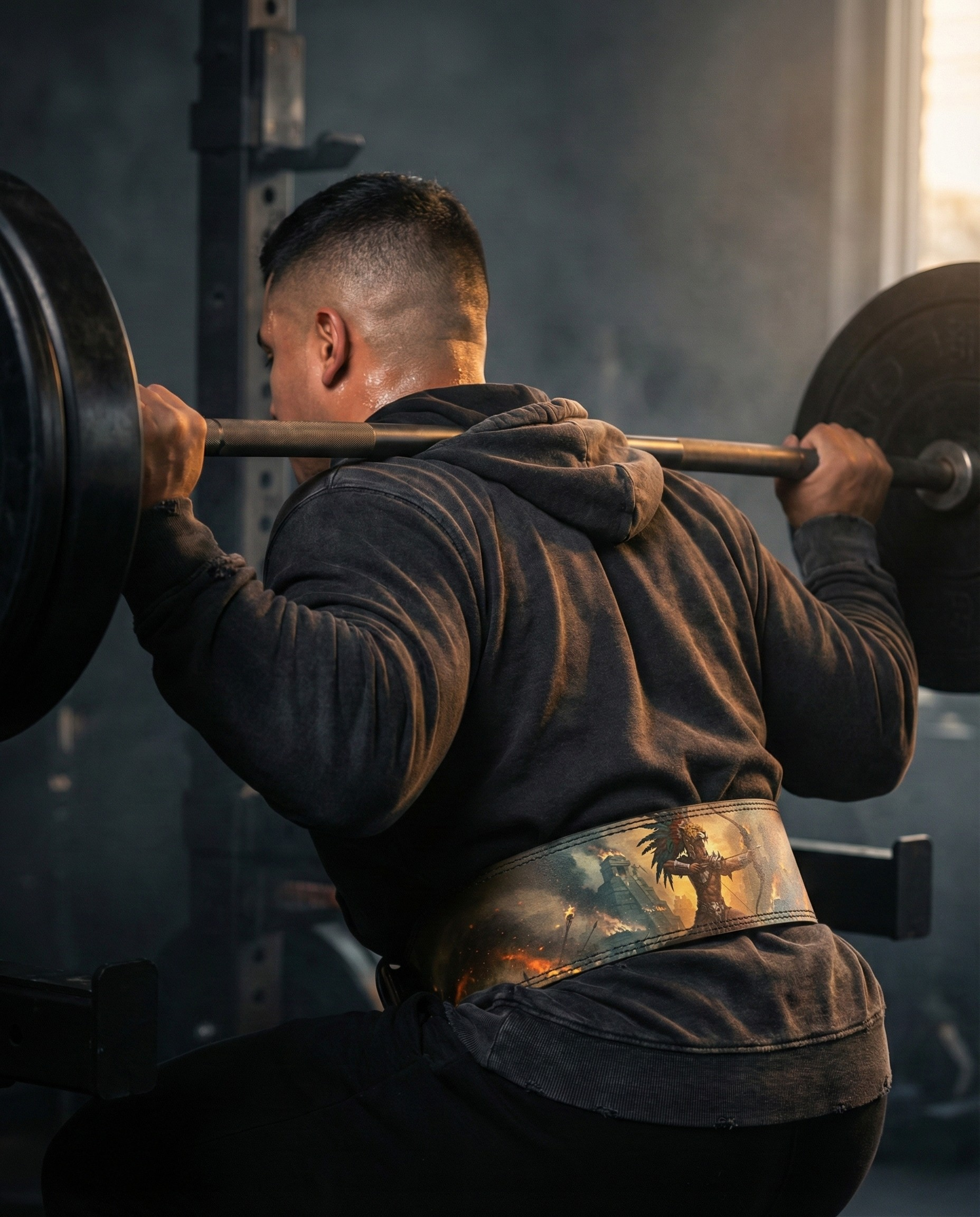 Tenochtitlan's Last Stand - Aztec Warrior Customizable Lifting Belt 11442