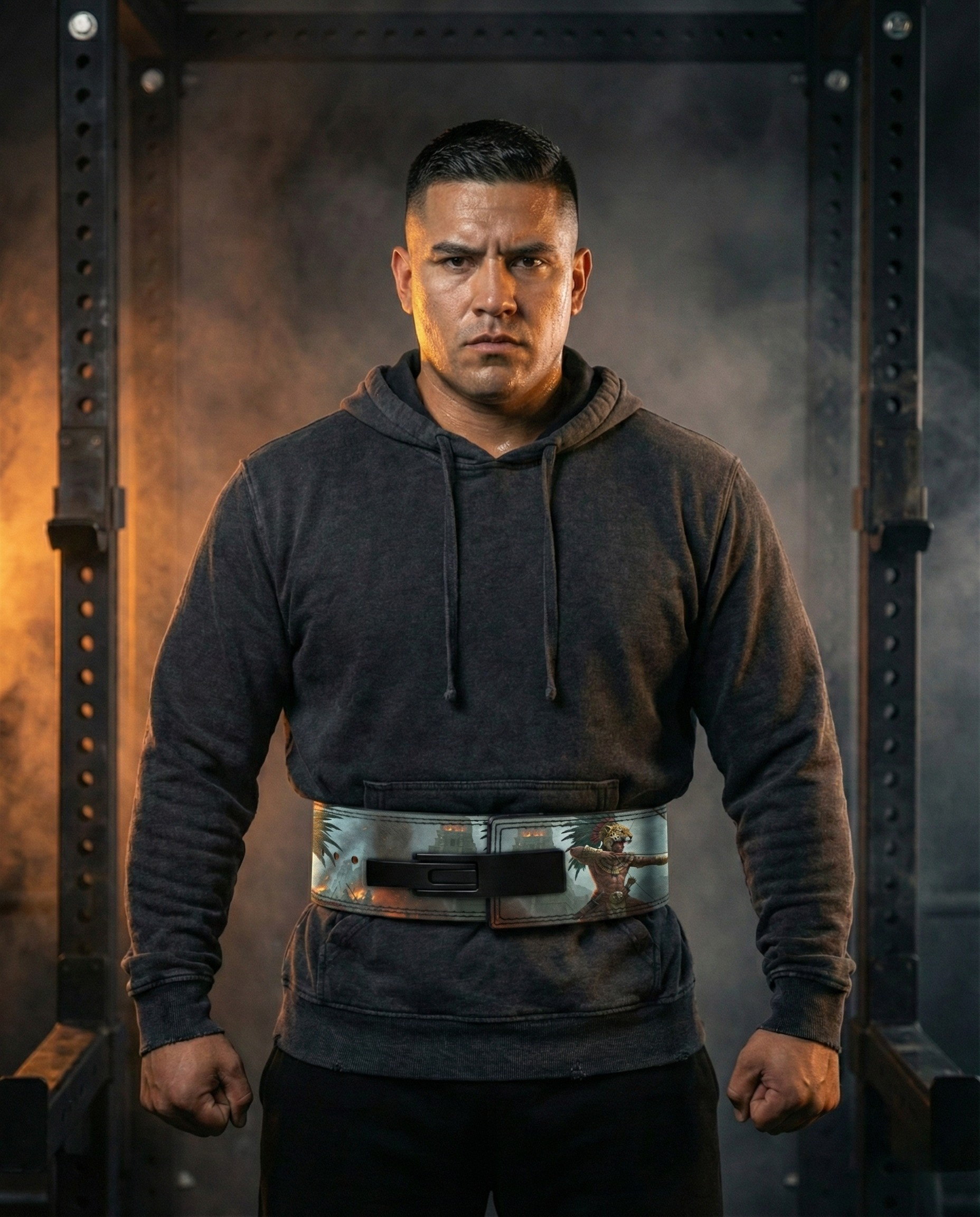 Tenochtitlan's Last Stand - Aztec Warrior Customizable Lifting Belt 11442
