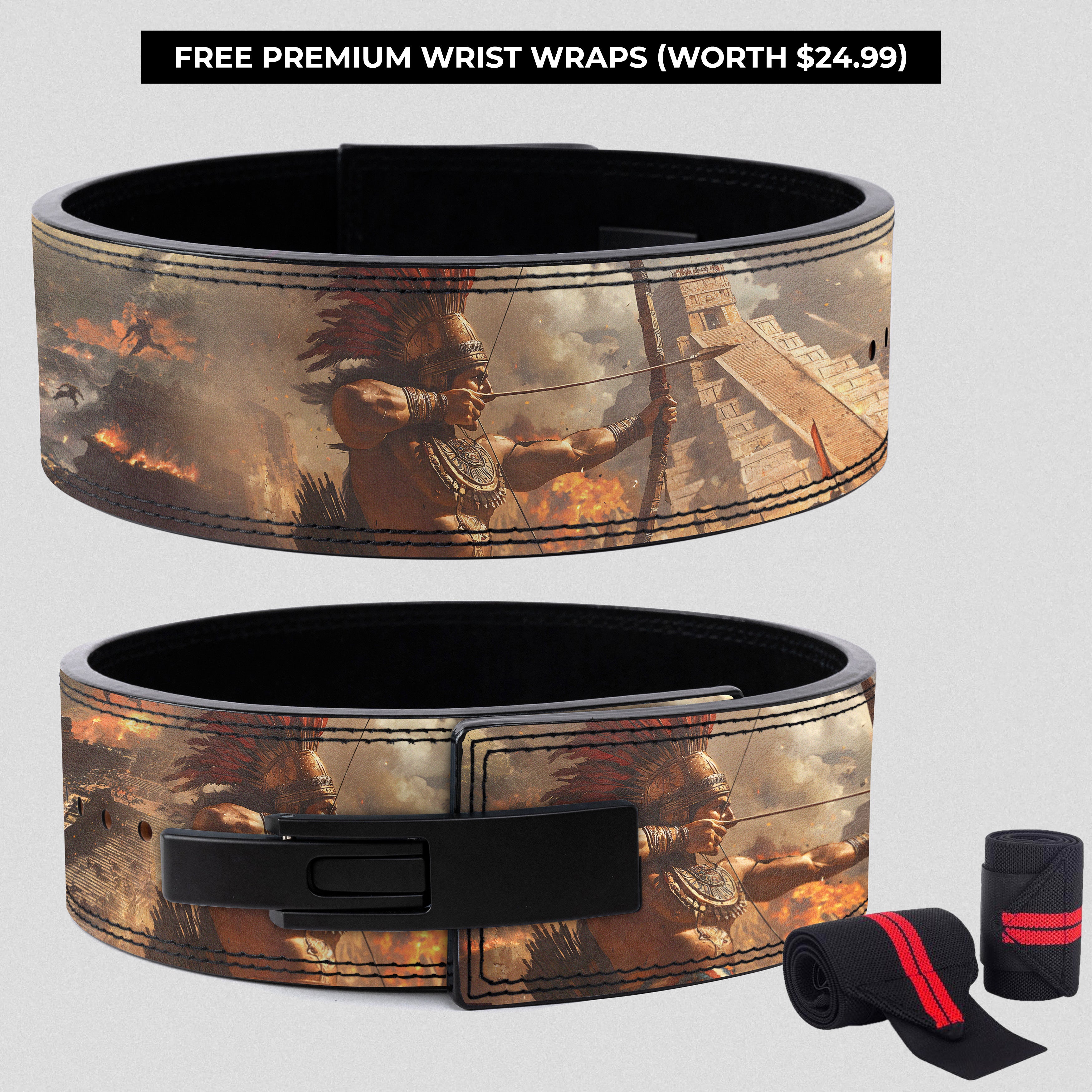 The Empire's Flame | Aztec Archer Customizable Lever Belt 11449
