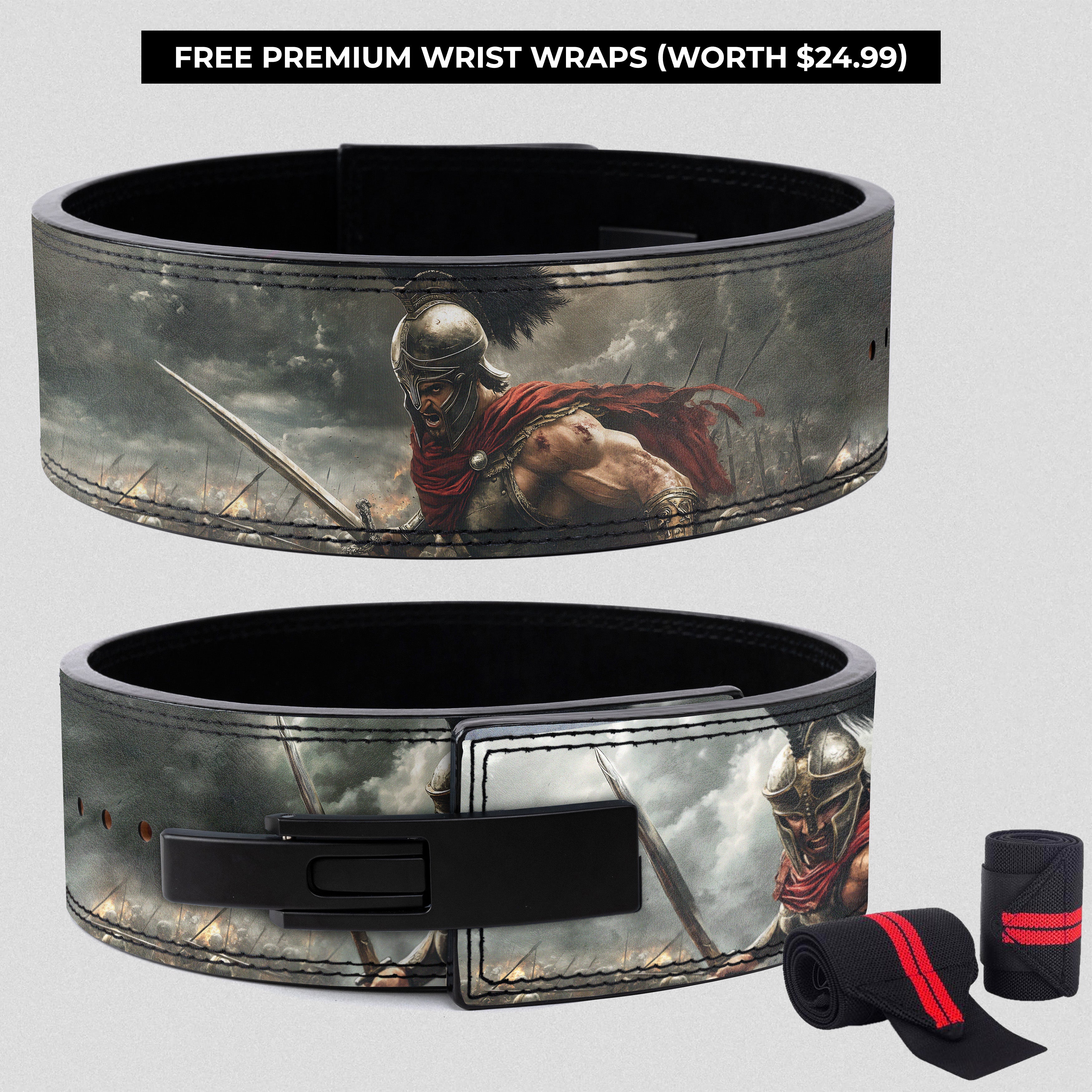 Glory of Thermopylae | Spartan Customizable Powerlifting Lever Belt 11450