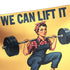 Vintage Lifting Queen Gym Flag – Lift Like a Lady, Fight Like a Warrior 11455