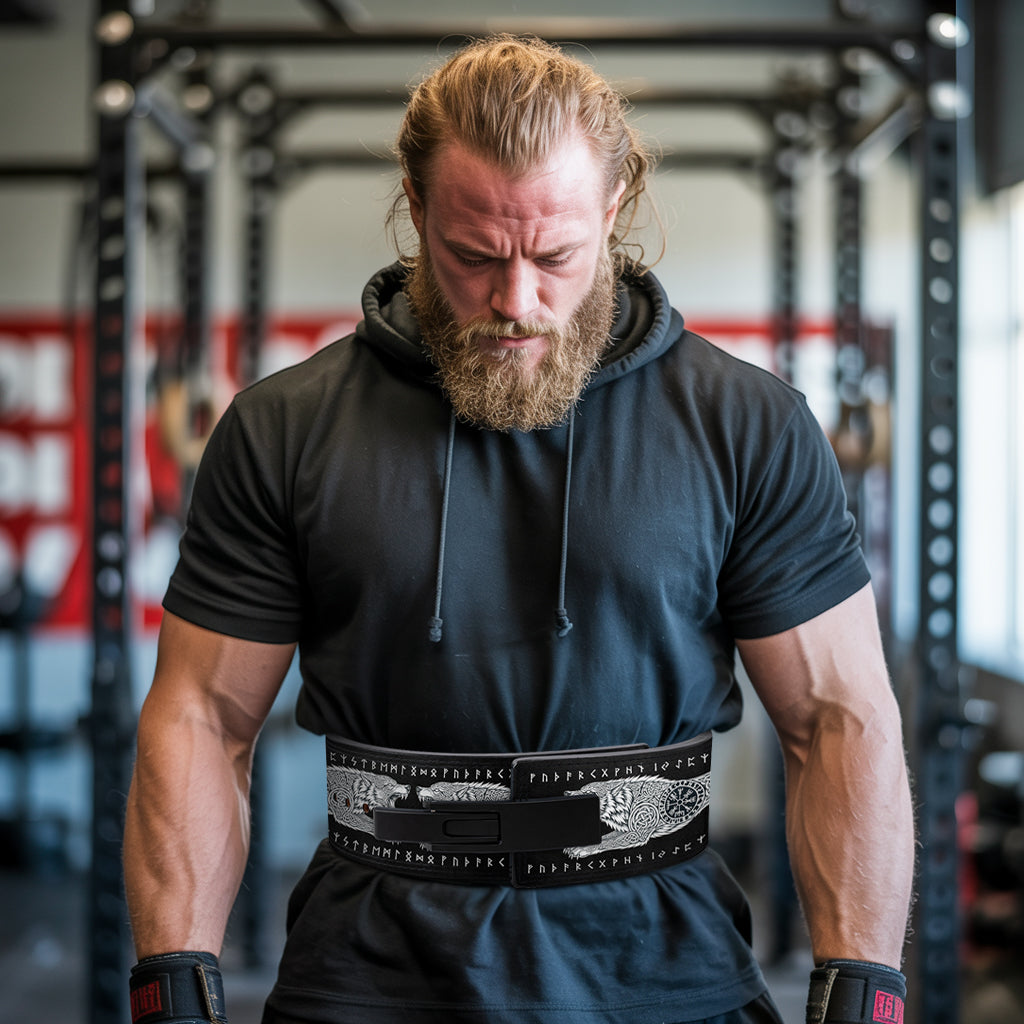 Viking Fenrir & Valknut Lever Belt for Weightlifting 11461