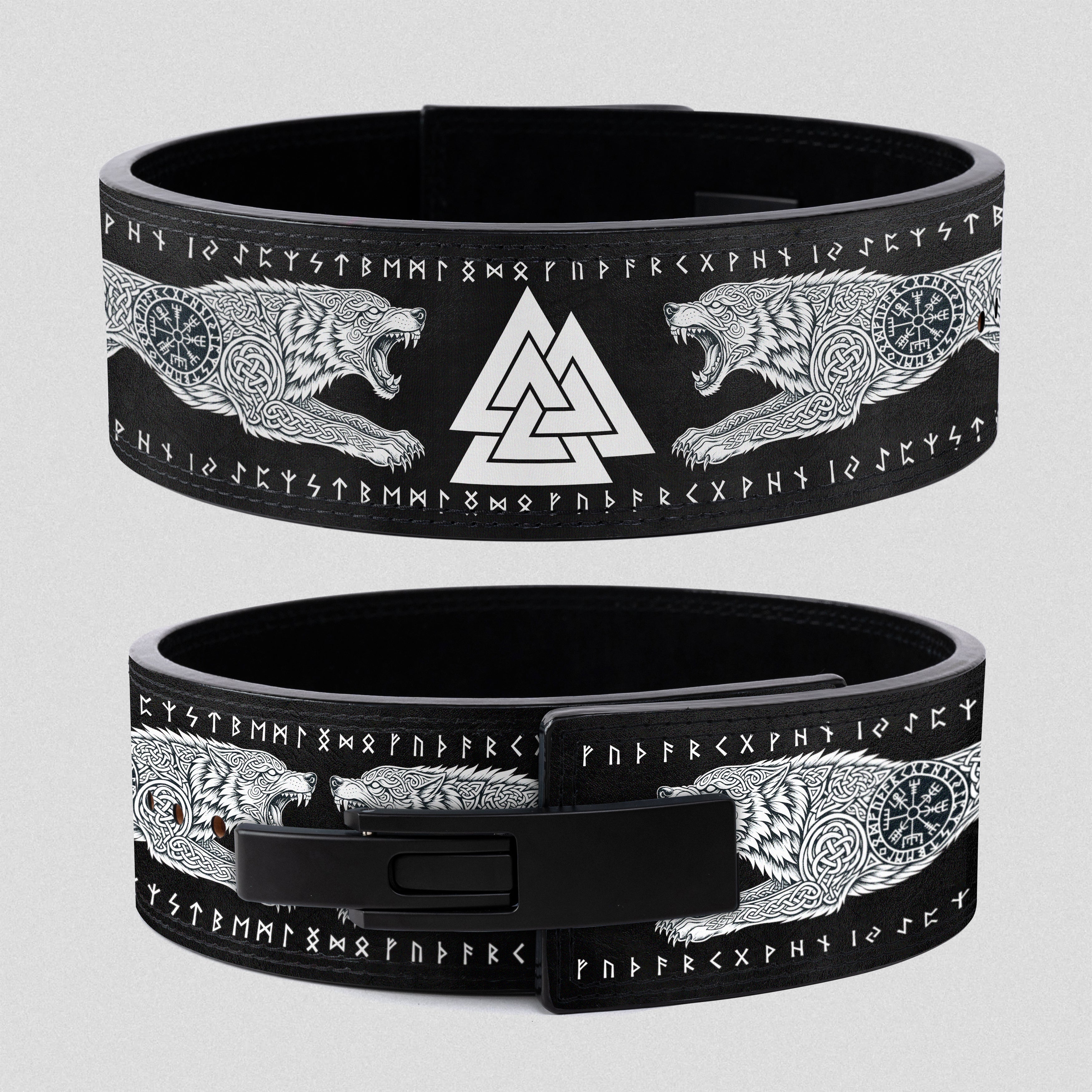 Viking Fenrir & Valknut Lever Belt for Weightlifting 11461