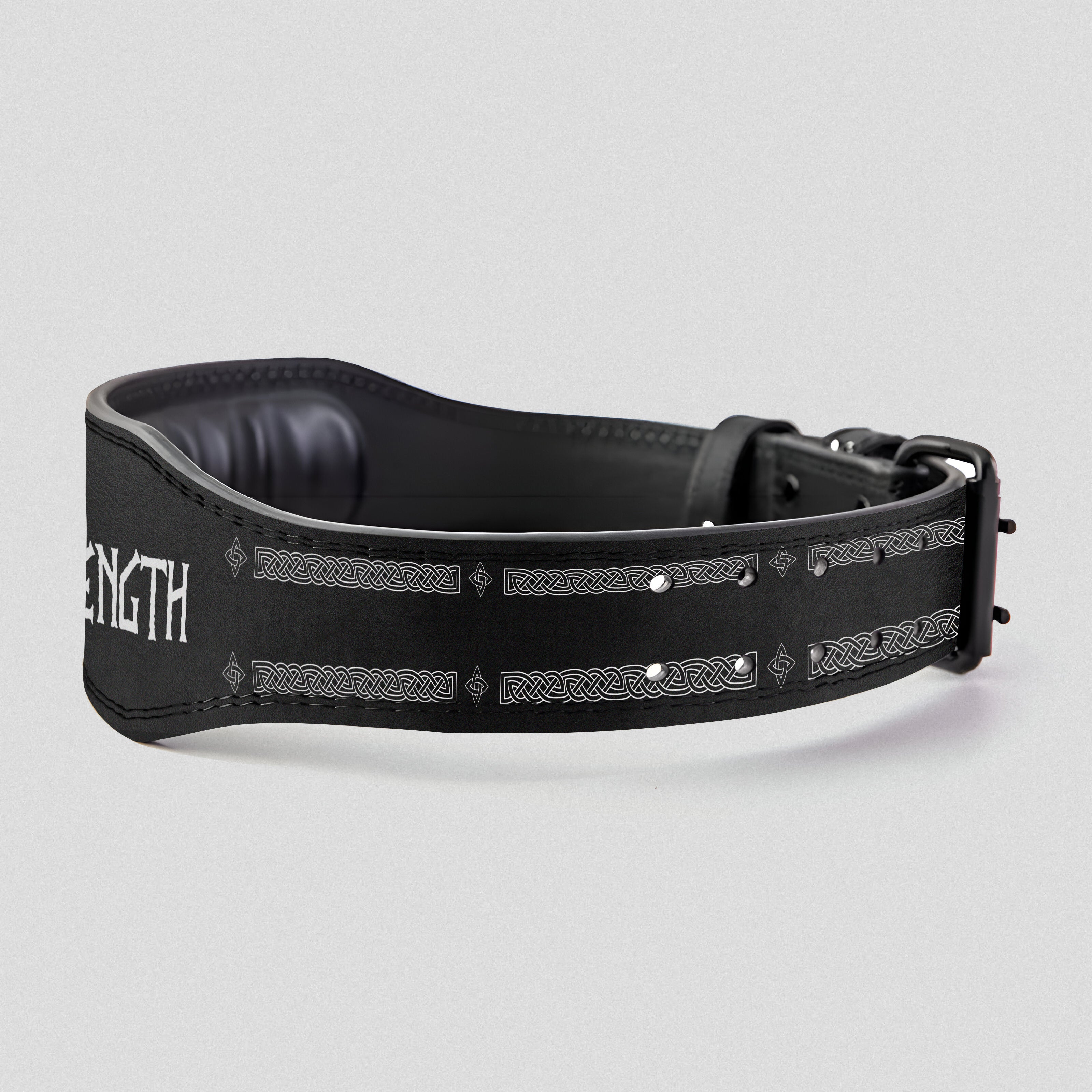 Fenrir's Fury and Viking's Shield Personalized Prong Lifting Belt 11463