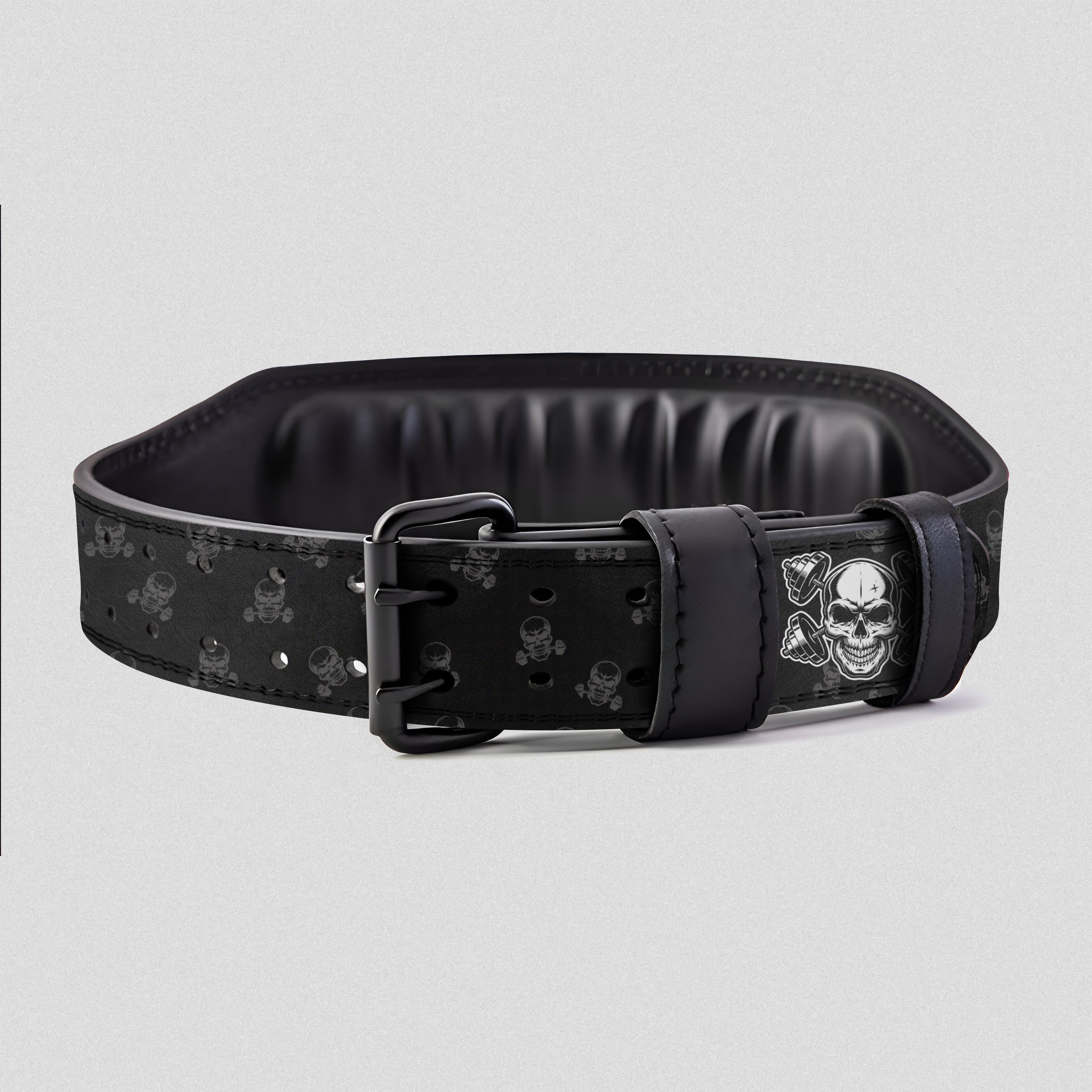 Personalized Skull Prong  Lifting Belt Motivation Quotes 11468