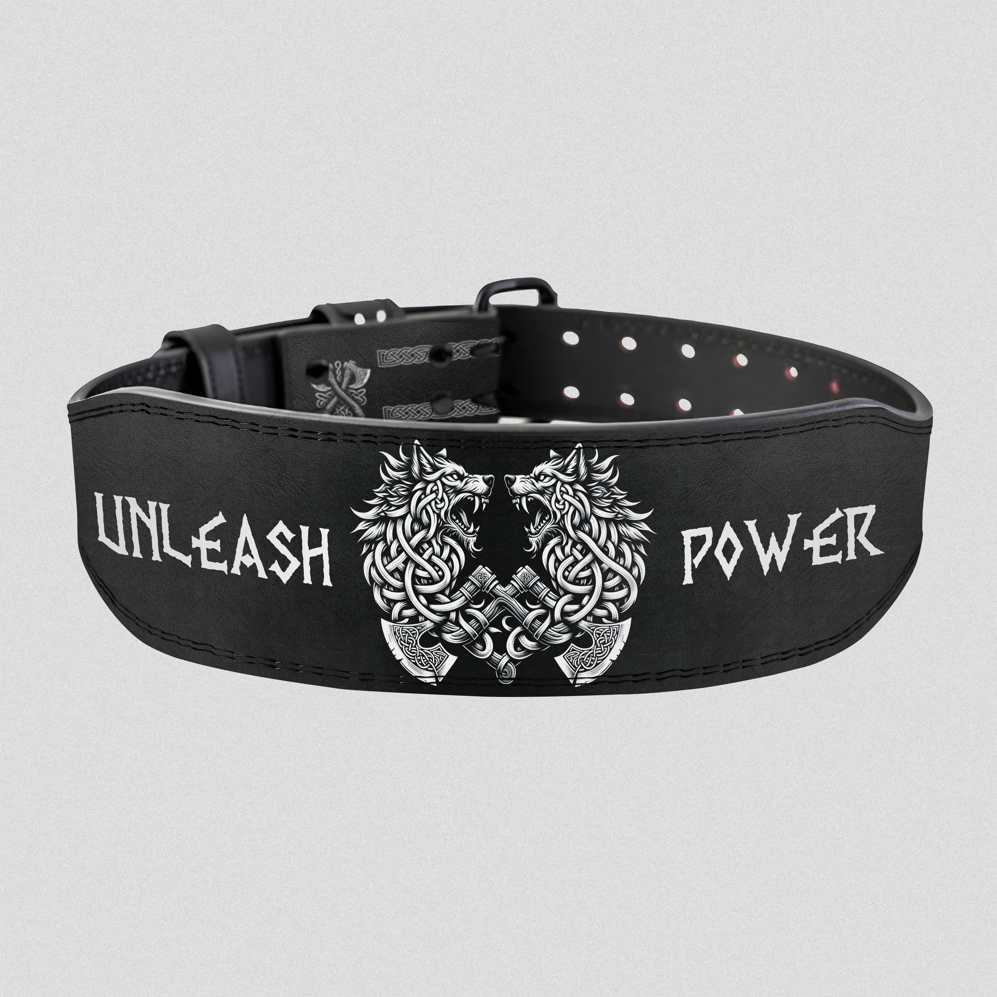 Odin's Wolves of War | Customizable Norse Prong Lifting  Belt 11473