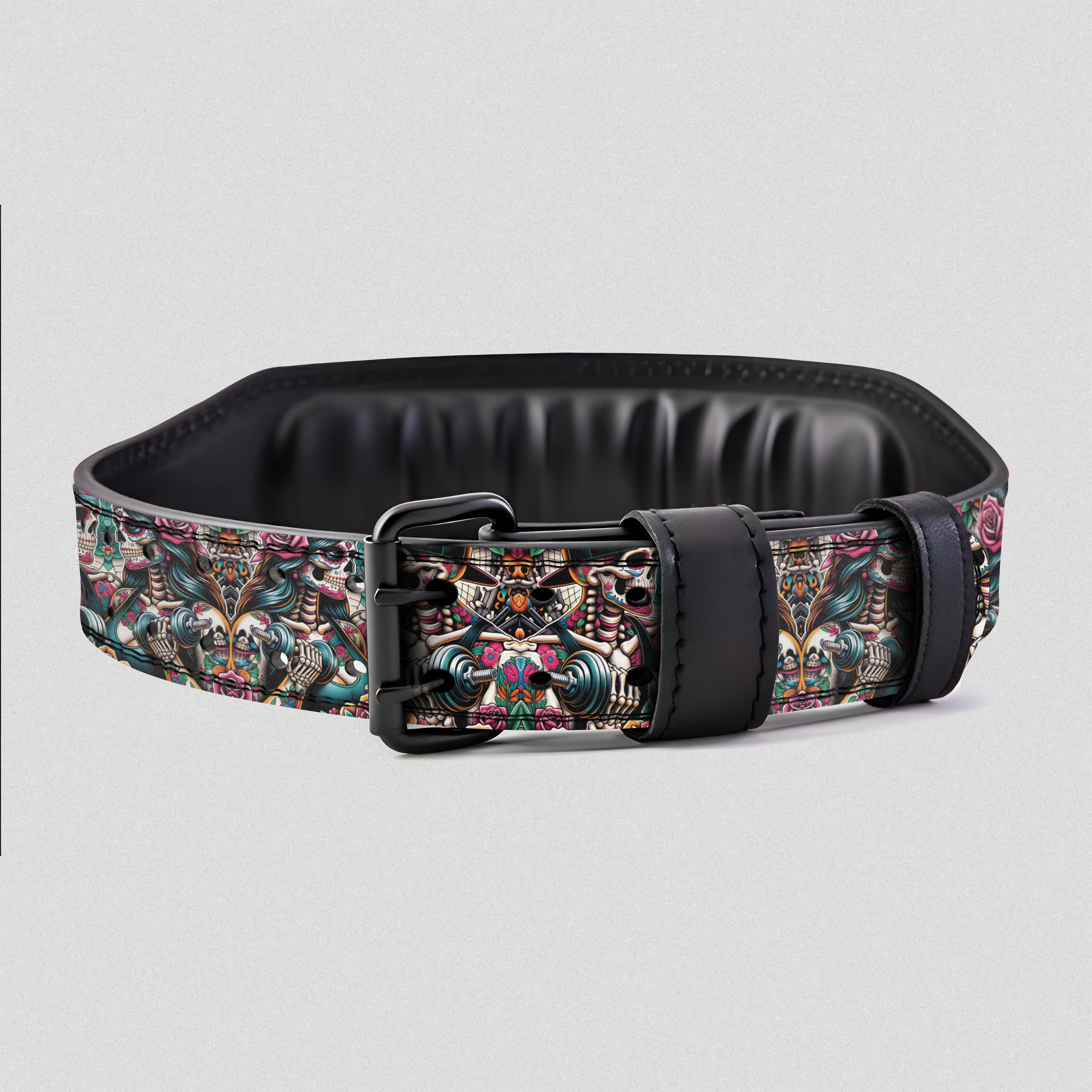 Til Death We Lift - Couple's Tattoo Style Prong Lifting  Belt 11474