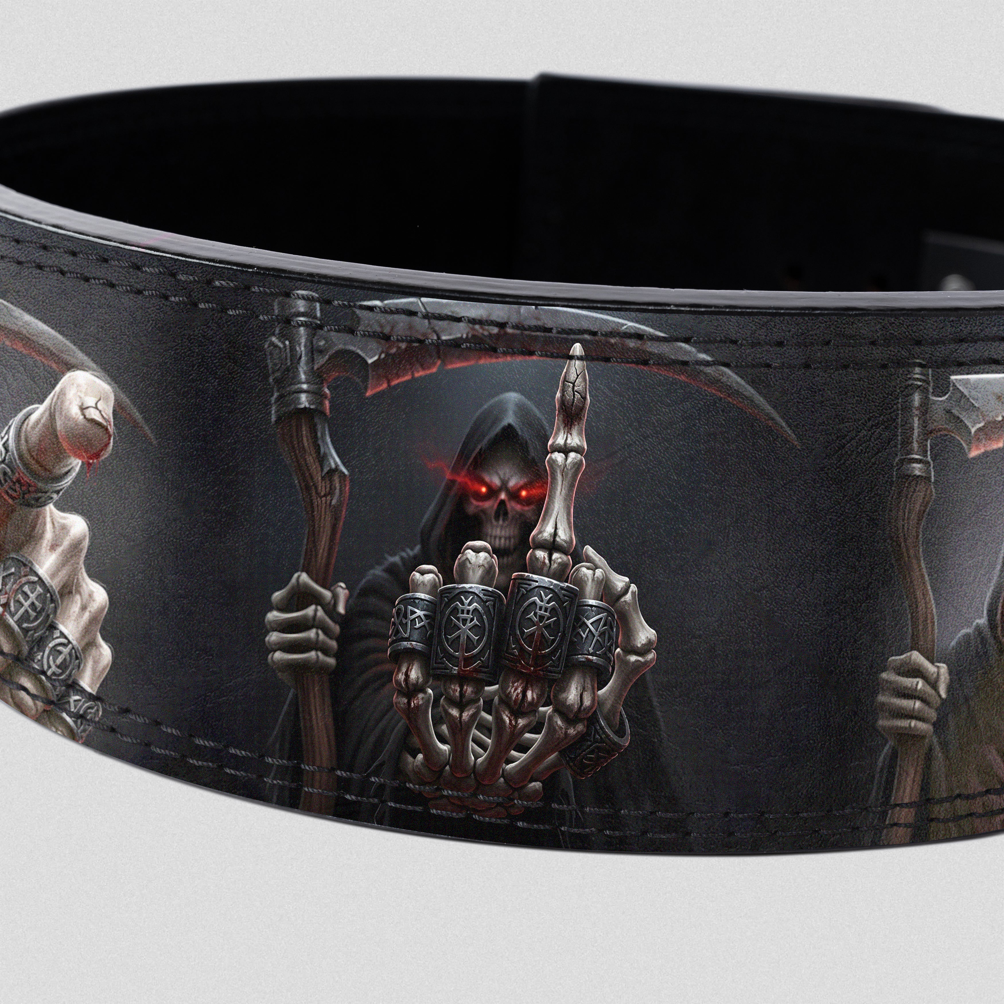 Reaper's Defiance Personalized Lever Belt 11480