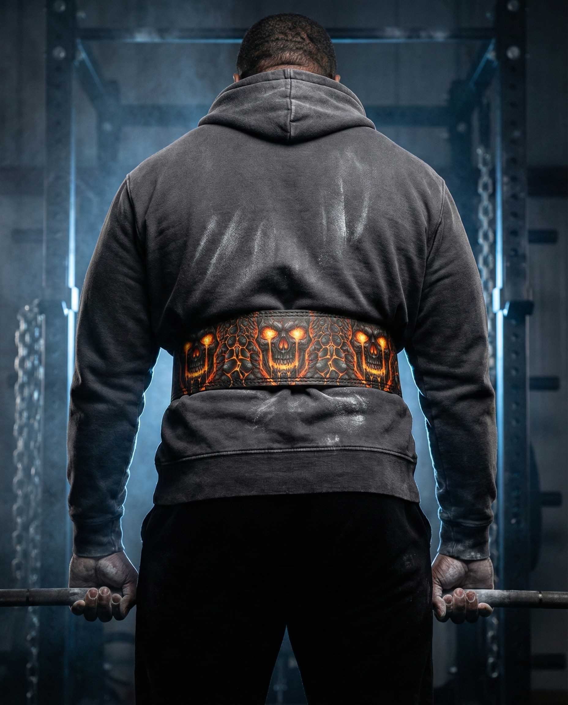 Lava Skull Custom Lifting Belt 10mm Cowhide Leather 11483