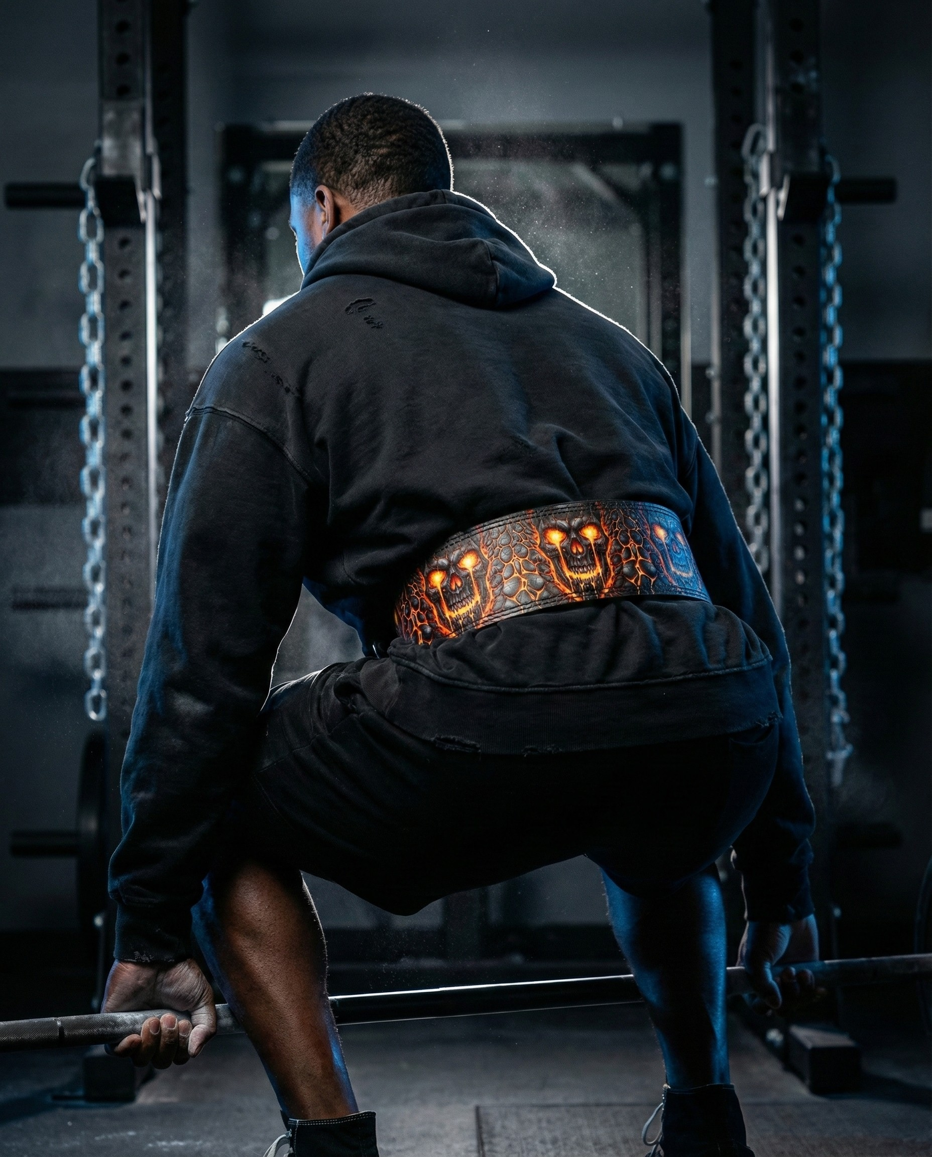 Lava Skull Custom Lifting Belt 10mm Cowhide Leather 11483