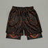 Lava Skull 2 in 1 Printed Gym Shorts 11491