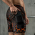 Lava Skull 2 in 1 Printed Gym Shorts 11491