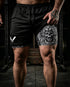 Aztec Warrior 2 in 1 Printed Gym Shorts 11492