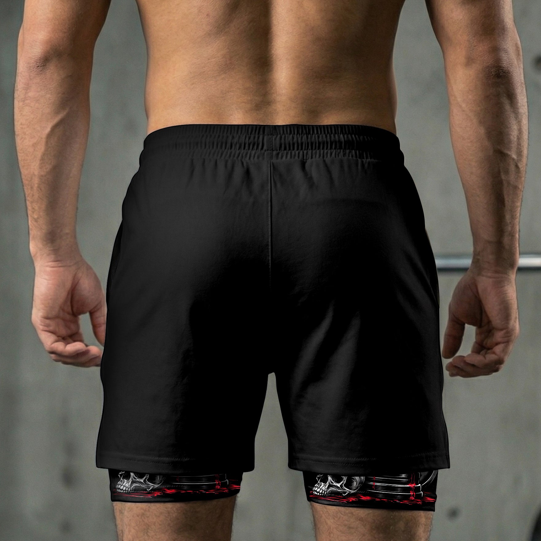 Train Till Death 2 in 1 Training Gym Shorts 11493