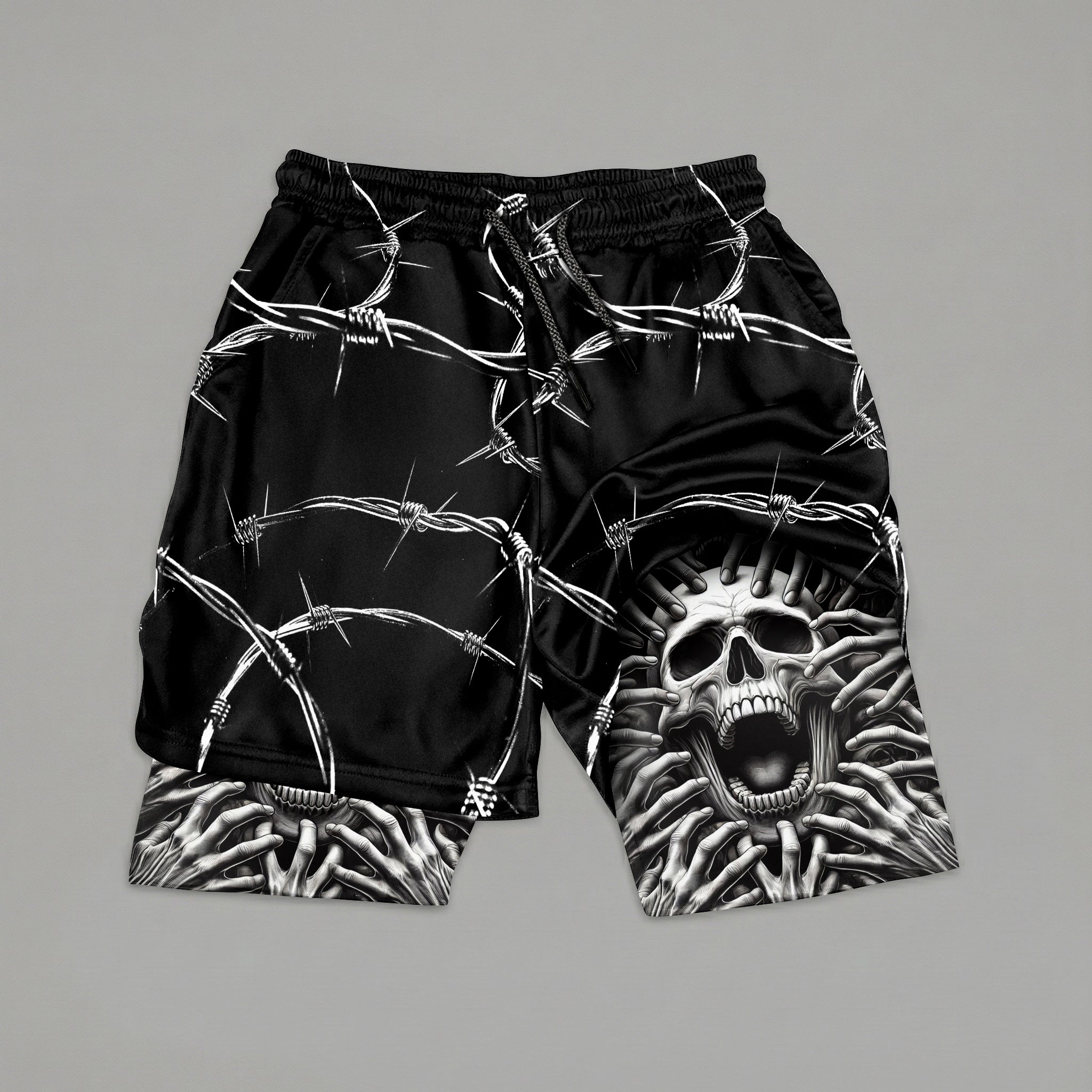 Nightmare 2 in 1 Training Gym Shorts 11495