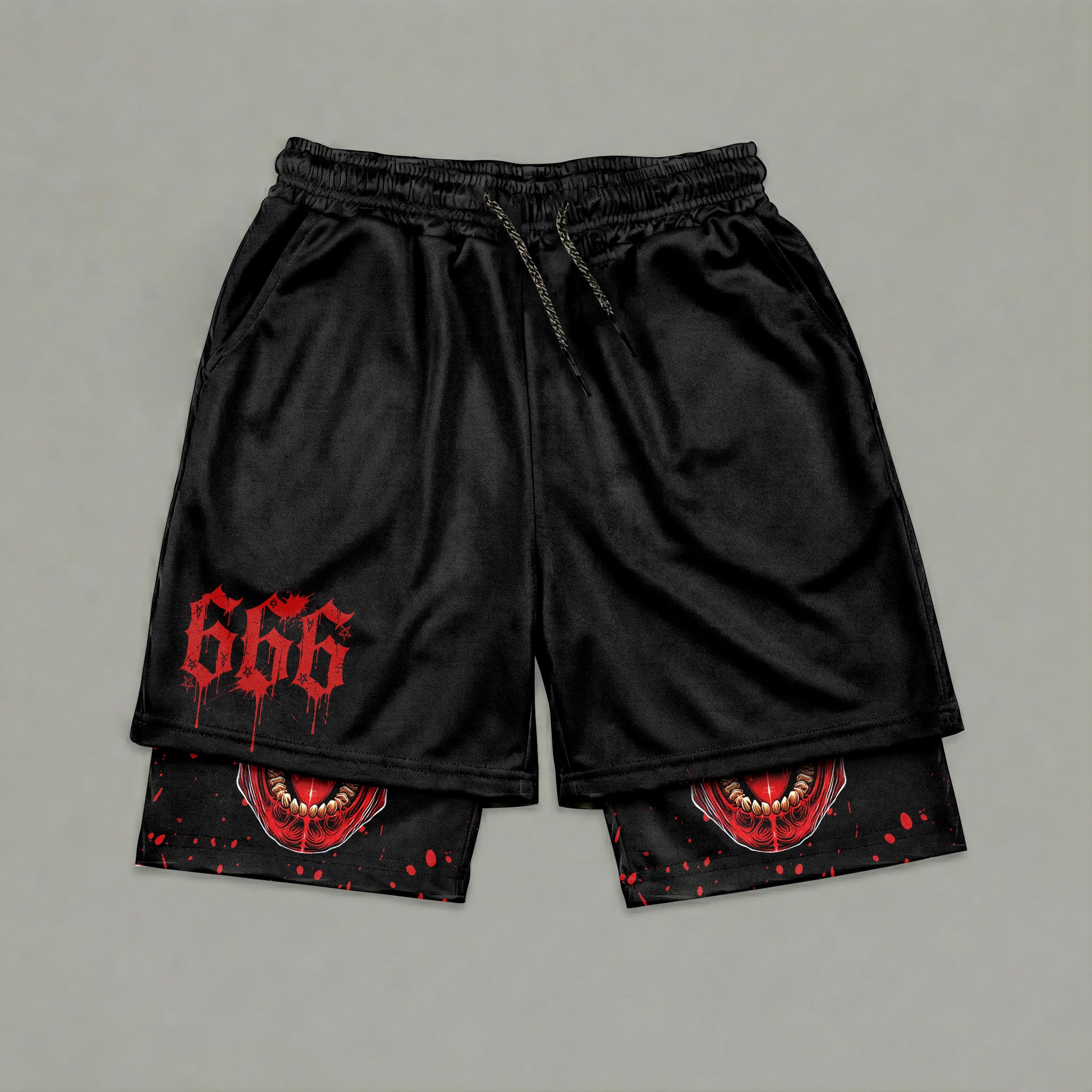 The Devil's Pact 2 in 1 Training Gym Shorts 11496