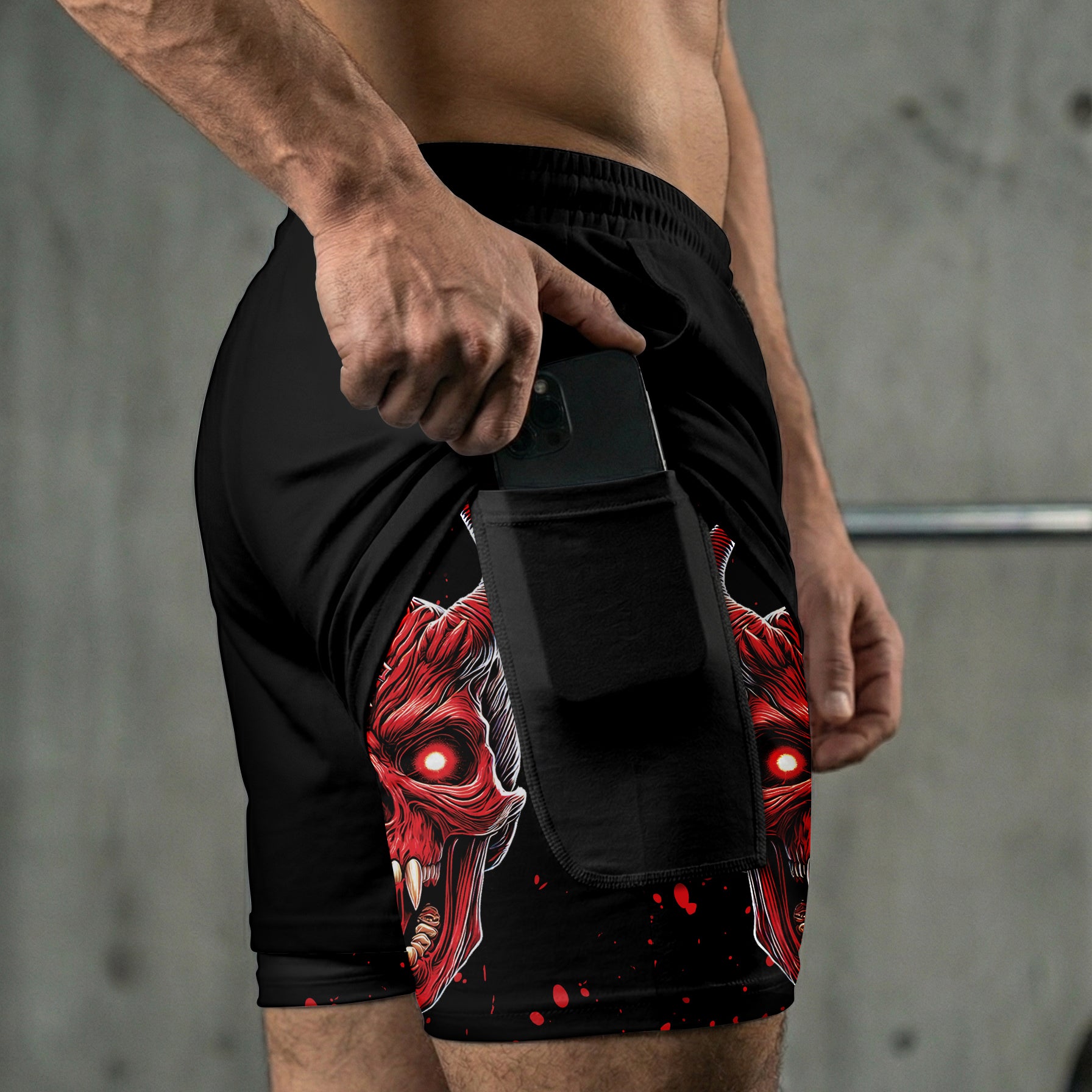The Devil's Pact 2 in 1 Training Gym Shorts 11496
