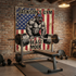 American Iron Beast Custom Gym Flag Garage Wall Art 11501