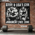 Swolemates Personalized Gym Banner Durable Wall Flag 11505