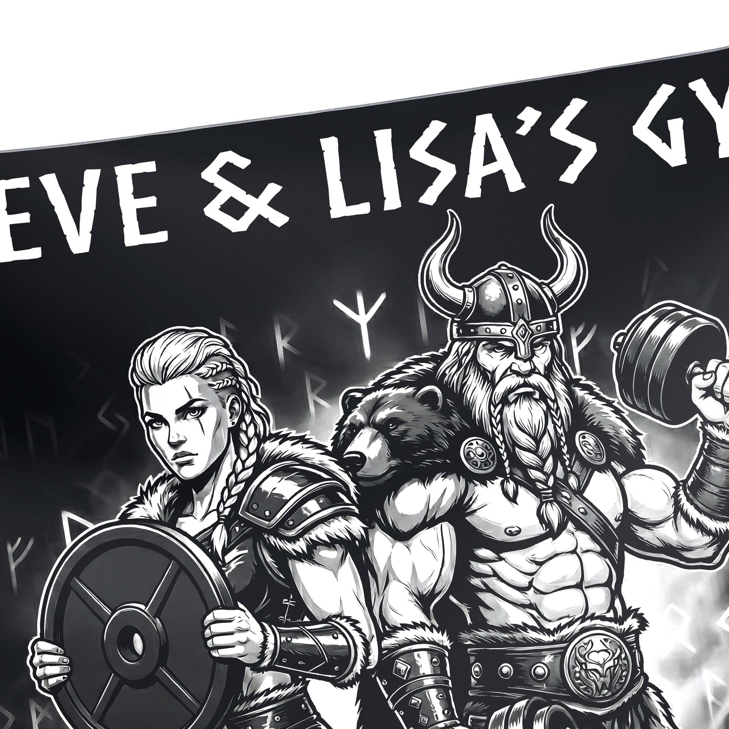 Valhalla Strength Spirit Custom Gym Flag Banner 11509