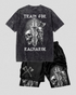 Valhalla Warrior Spirit Gym Shorts & Washed Tee Combo