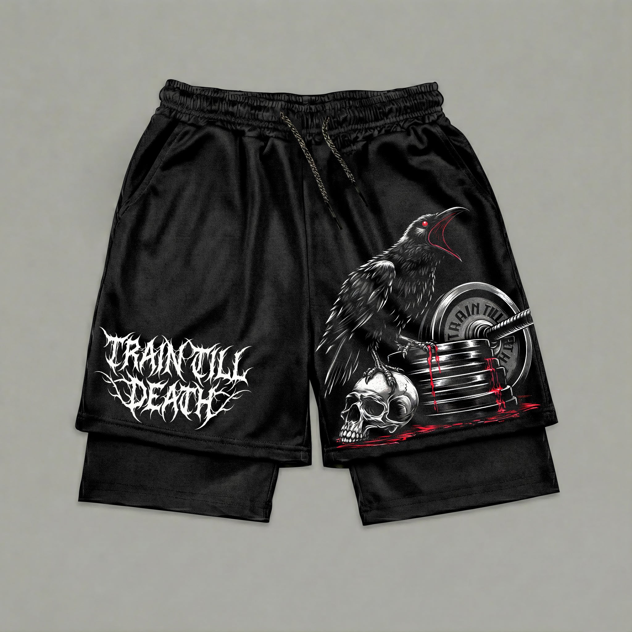 Train Till Death 2 in 1 Performance Gym Shorts 11515