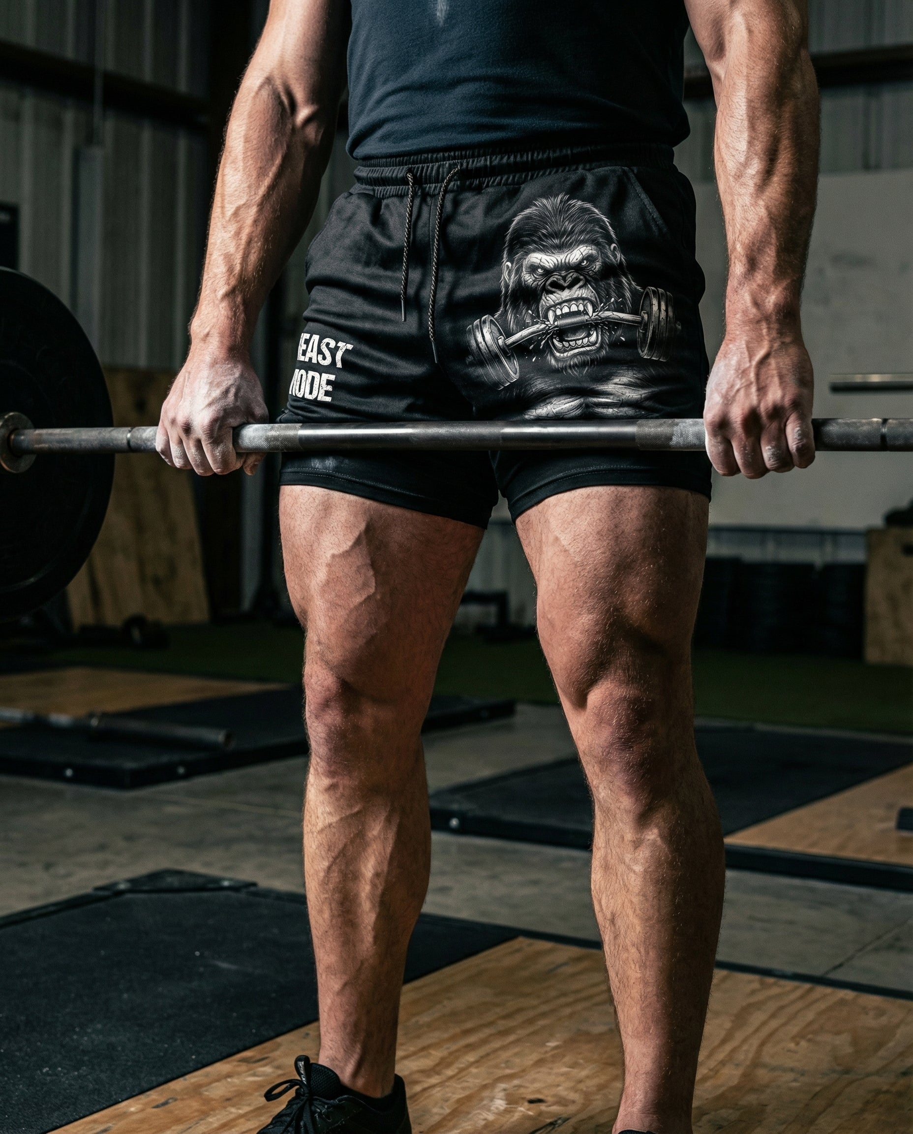 Silverback Strength 2-in-1 Gorilla Gym Shorts Breathable 11516