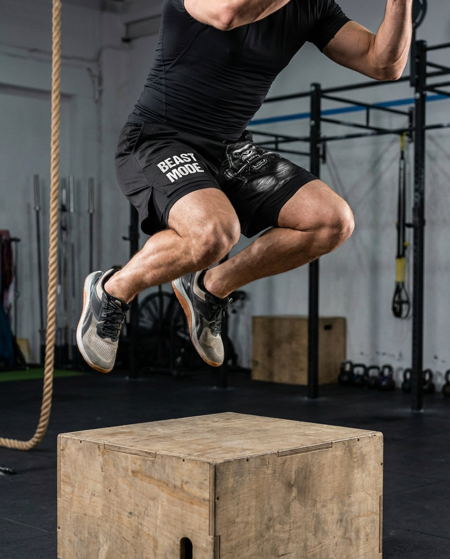 Silverback Strength 2-in-1 Gorilla Gym Shorts Breathable 11516