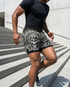 Savage Aztec Jaguar Warrior Gym Shorts 11517