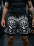 Savage Aztec Jaguar Warrior Gym Shorts 11517