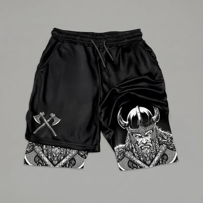 Viking Spirit Gym Shorts - Quick-Dry Fabric Athletic Wear 11531