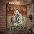 Personalized Old Man Home Gym Decor Wall Banner Flag 11535