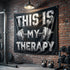 This Is My Therapy Home Gym Flag Motivational Quote for Bodybuilding 11540