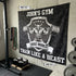 Custom Weightlifting Flag for Home Gym Decor Garage Gym Train Like A Beast 11541