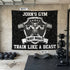 Custom Weightlifting Flag for Home Gym Decor Garage Gym Train Like A Beast 11541