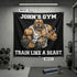 Personalized Gym Banner Home Gym Flags Muscle Strong Pitbull 11543