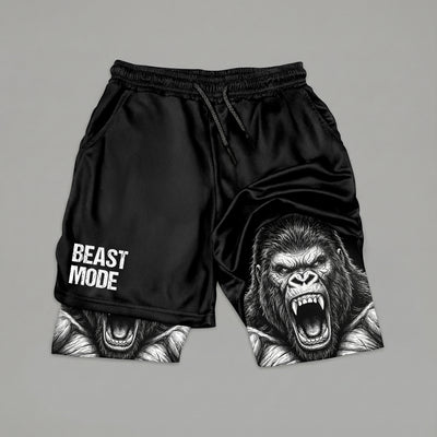 Unleashed Beast 2-in-1 Gorilla Gym Shorts Breathable 11545